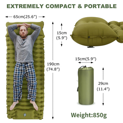 Self-inflating sleeping pad