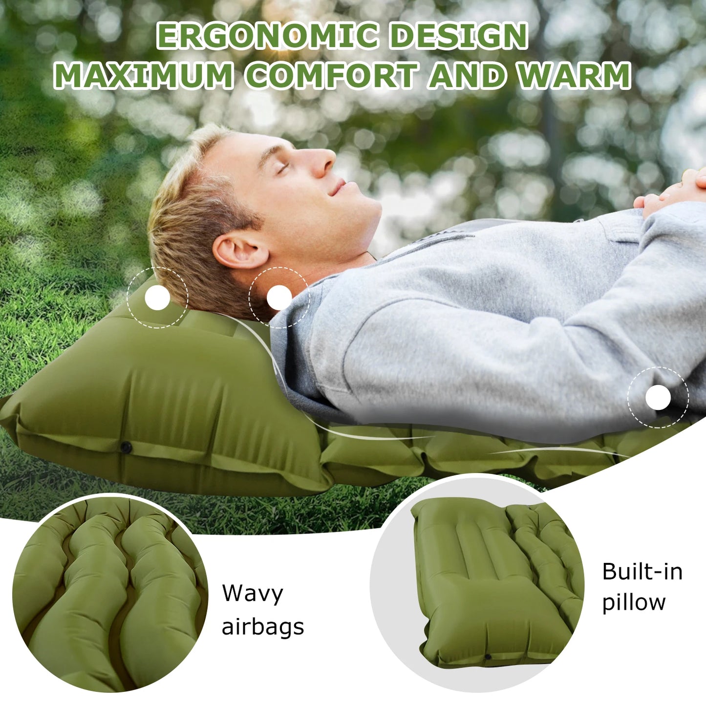 Self-inflating sleeping pad